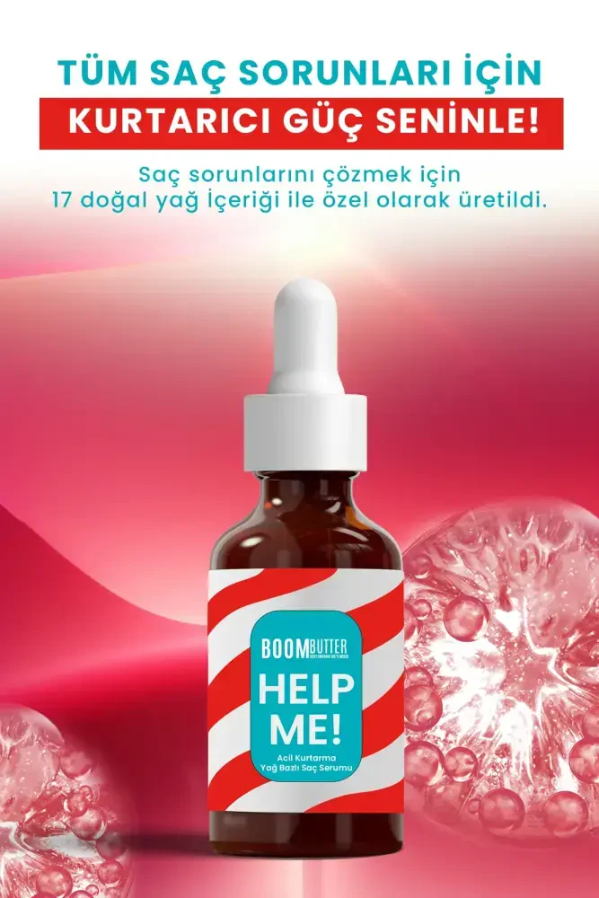 BOOM BUTTER Help Me Acil Kurtarma Yağ Bazlı Saç Serumu - 4