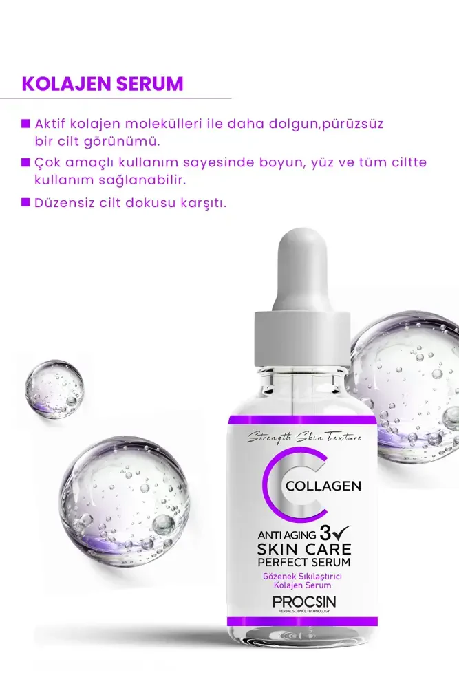 PROCSIN Yaşlanma ve Kırışıklık Karşıtı Kolajen Serum 20 ML - 2