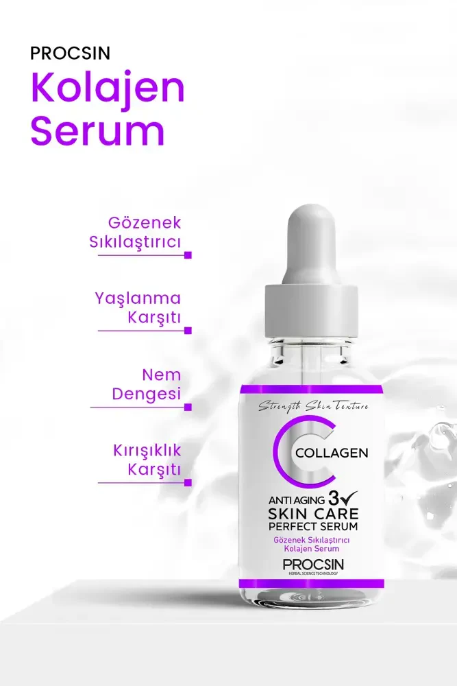 PROCSIN Yaşlanma ve Kırışıklık Karşıtı Kolajen Serum 20 ML - 5